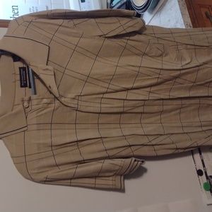 Roundtree & Yorke Plad Brown Large Polo Good Condition